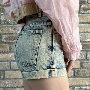 AMERICAN APPAREL Acid Wash Jean Shorts